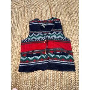 Vintage southwestern wool and cotton blend women’s vest size medium